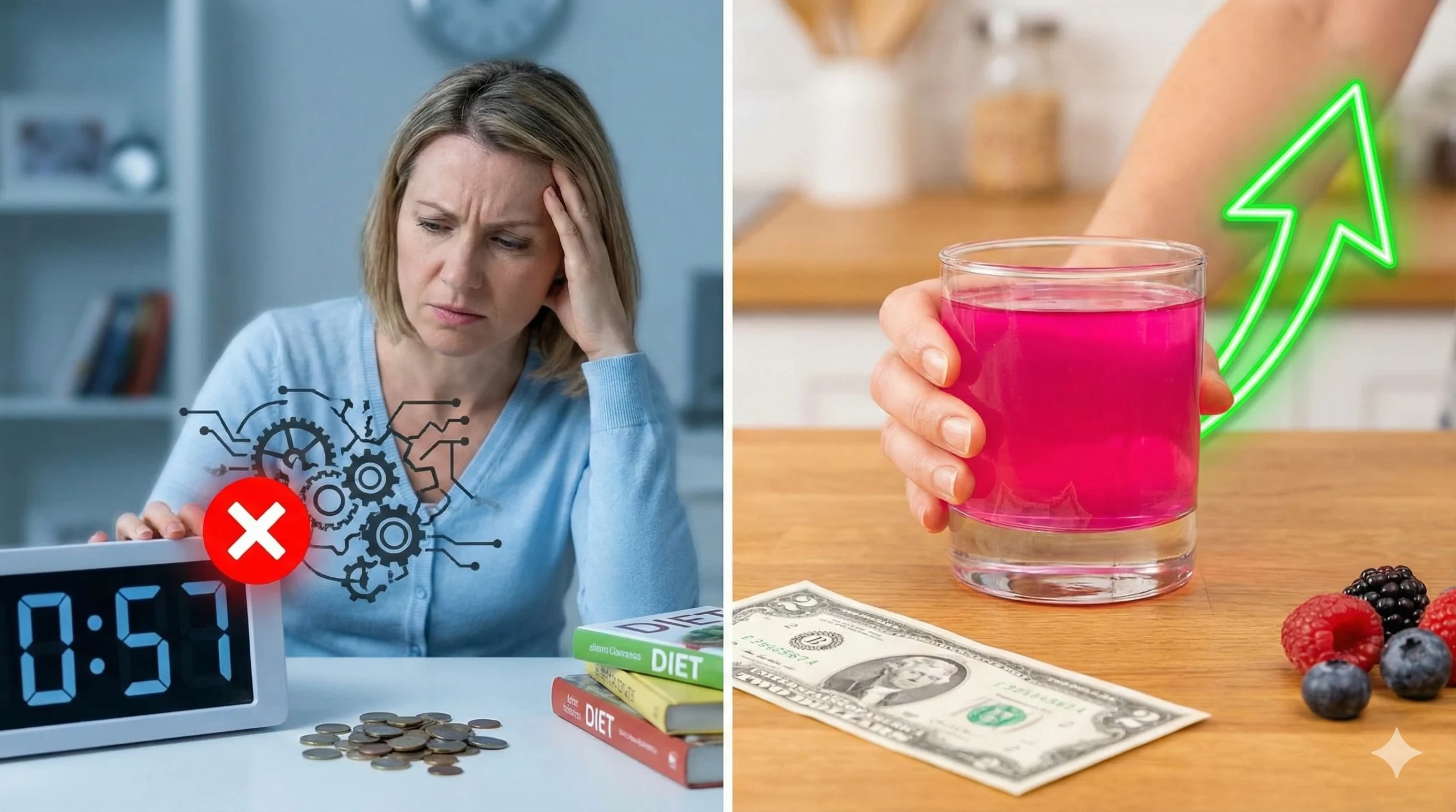 Leia mais sobre o artigo The “Metabolic Glitch”: Why Women Over 40 Can’t Lose Weight (And The $2 Fix That Reactivates It)